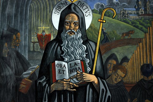 st. benedict mural