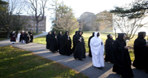 procession of monks