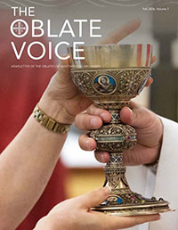 A photo of the cover of the Oblate Voice.